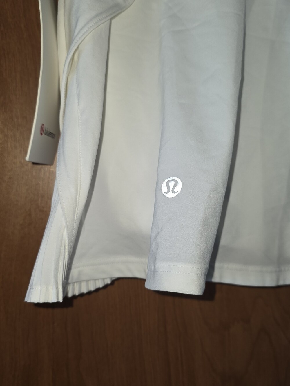 NEW Lululemon “Play Off the Pleats” tennis skirt White Sz 14 - Picture 4 of 10